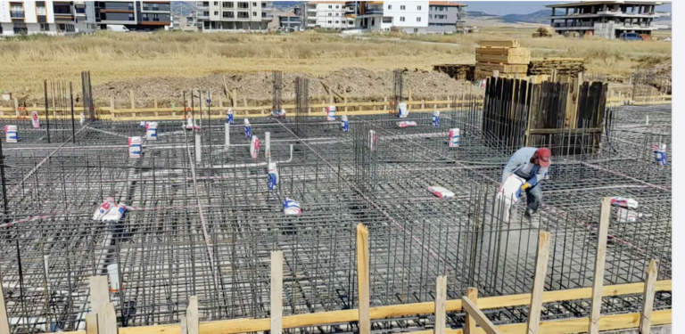 Berat Evleri Projemizde Temel Betonu ve İzolasyon Çalışmaları